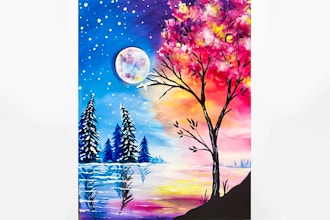 Paint Nite: Transitioning from Winter to Spring